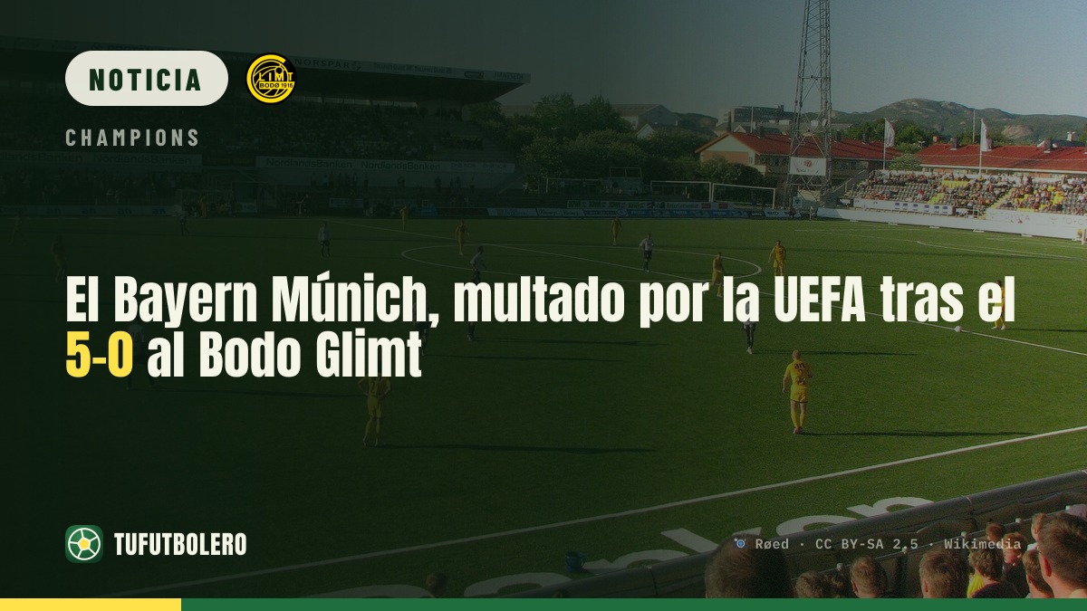 El Bayern Múnich, multado por la UEFA tras el 5-0 al Bodo Glimt