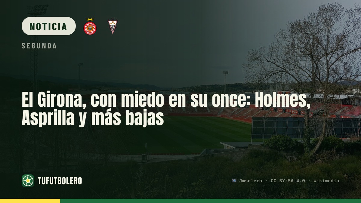 El Girona, con miedo en su once: Holmes, Asprilla y más bajas