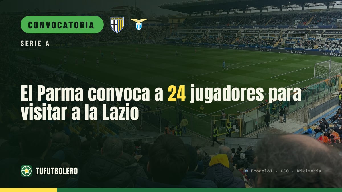 El Parma convoca a 24 jugadores para visitar a la Lazio