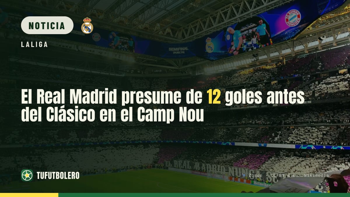 El Real Madrid presume de 12 goles antes del Clásico en el Camp Nou