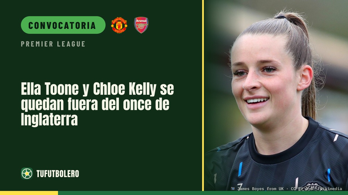Ella Toone y Chloe Kelly se quedan fuera del once de Inglaterra