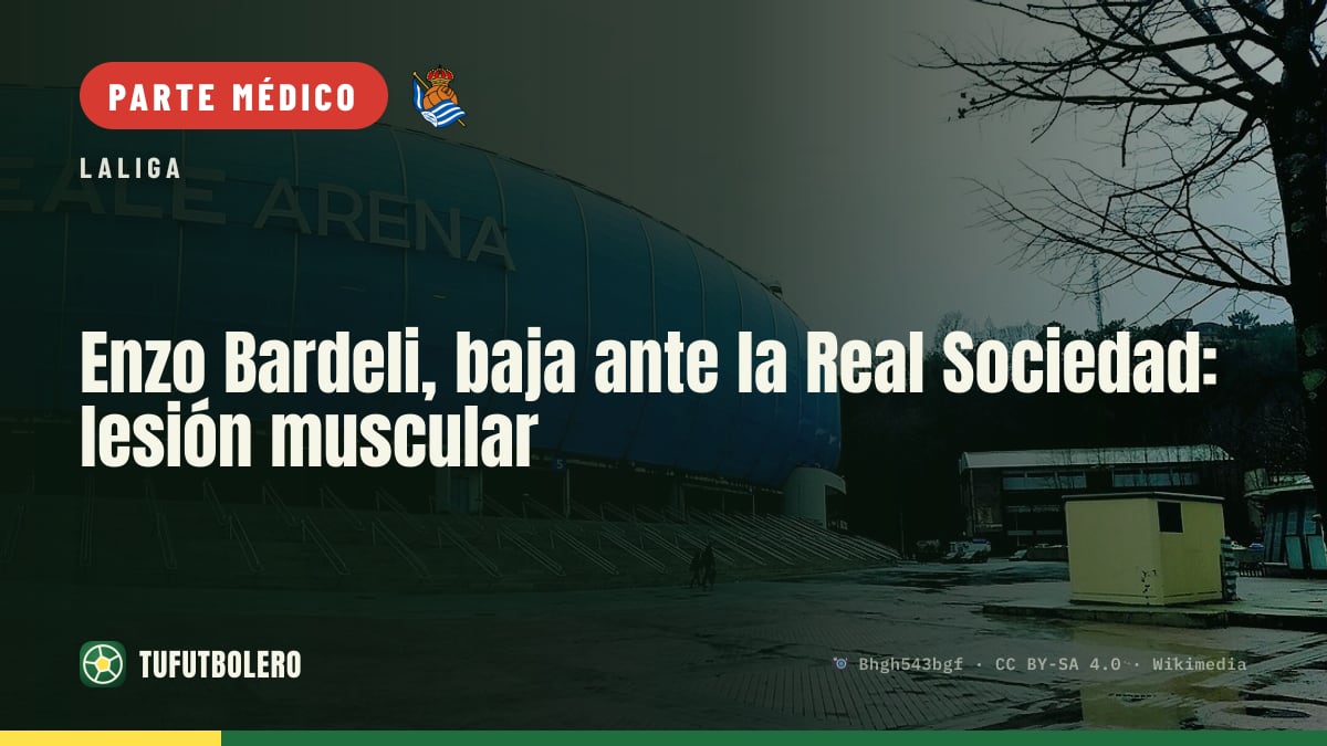 Enzo Bardeli, baja ante la Real Sociedad: lesión muscular