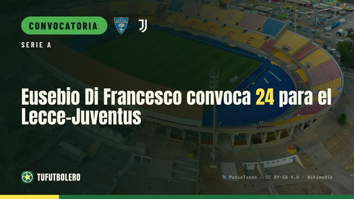 Eusebio Di Francesco convoca 24 para el Lecce-Juventus