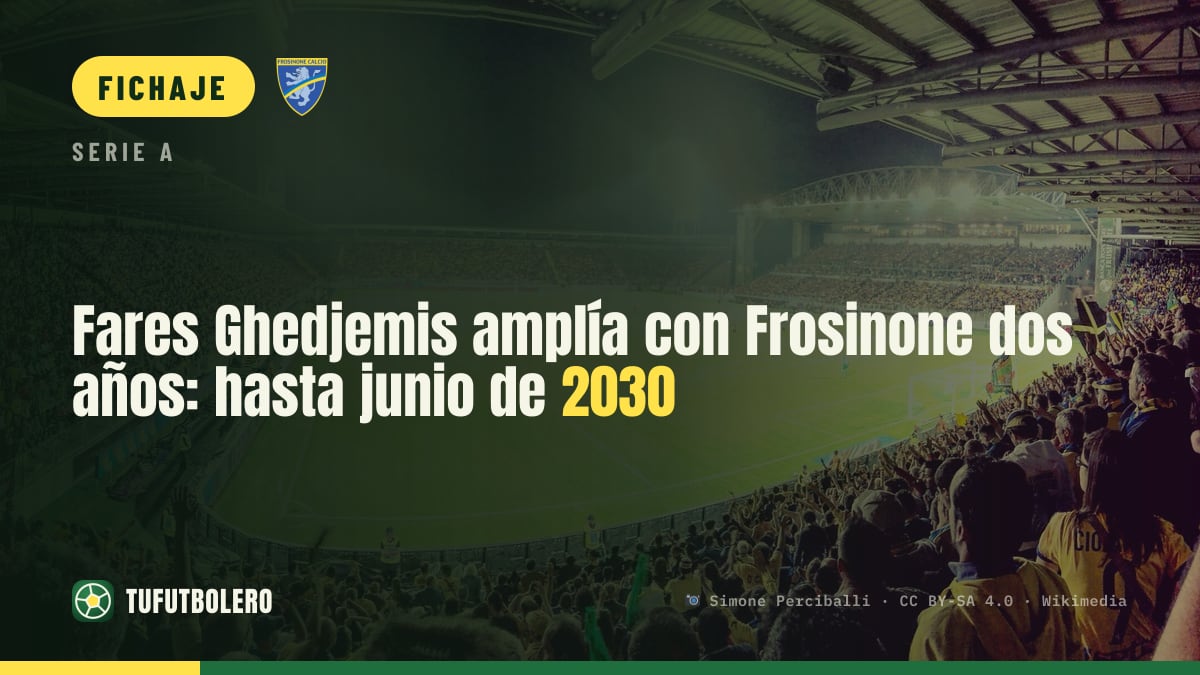 Fares Ghedjemis amplía con Frosinone dos años: hasta junio de 2030