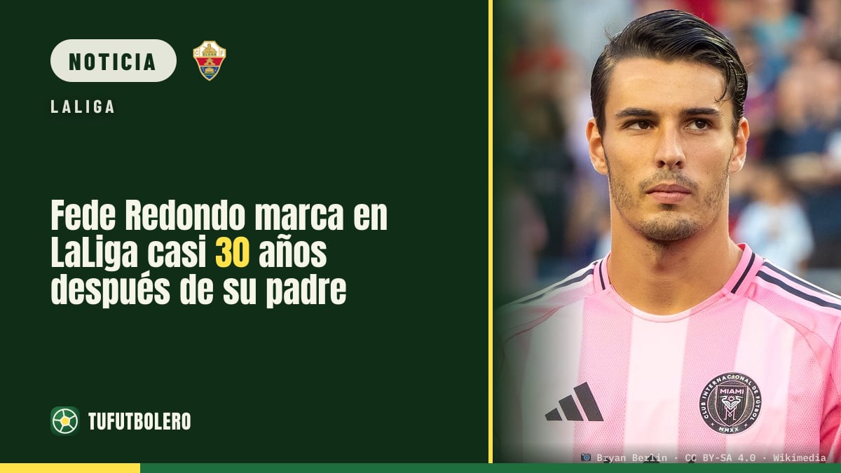 Fede Redondo marca en LaLiga casi 30 años después de su padre