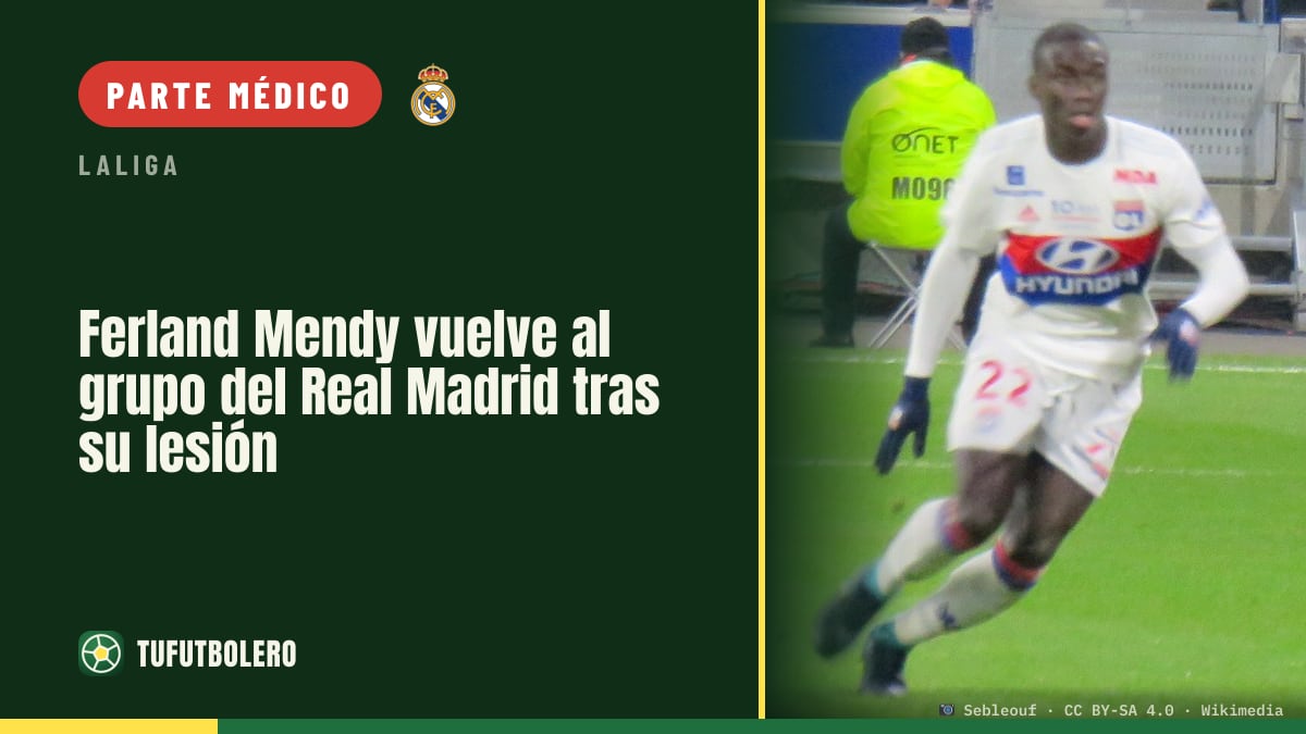 Ferland Mendy vuelve al grupo del Real Madrid tras su lesión
