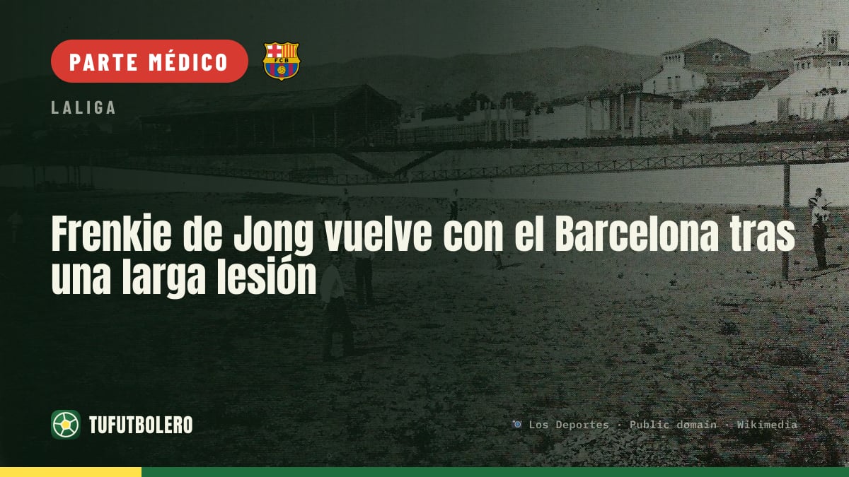 Frenkie de Jong vuelve con el Barcelona tras una larga lesión