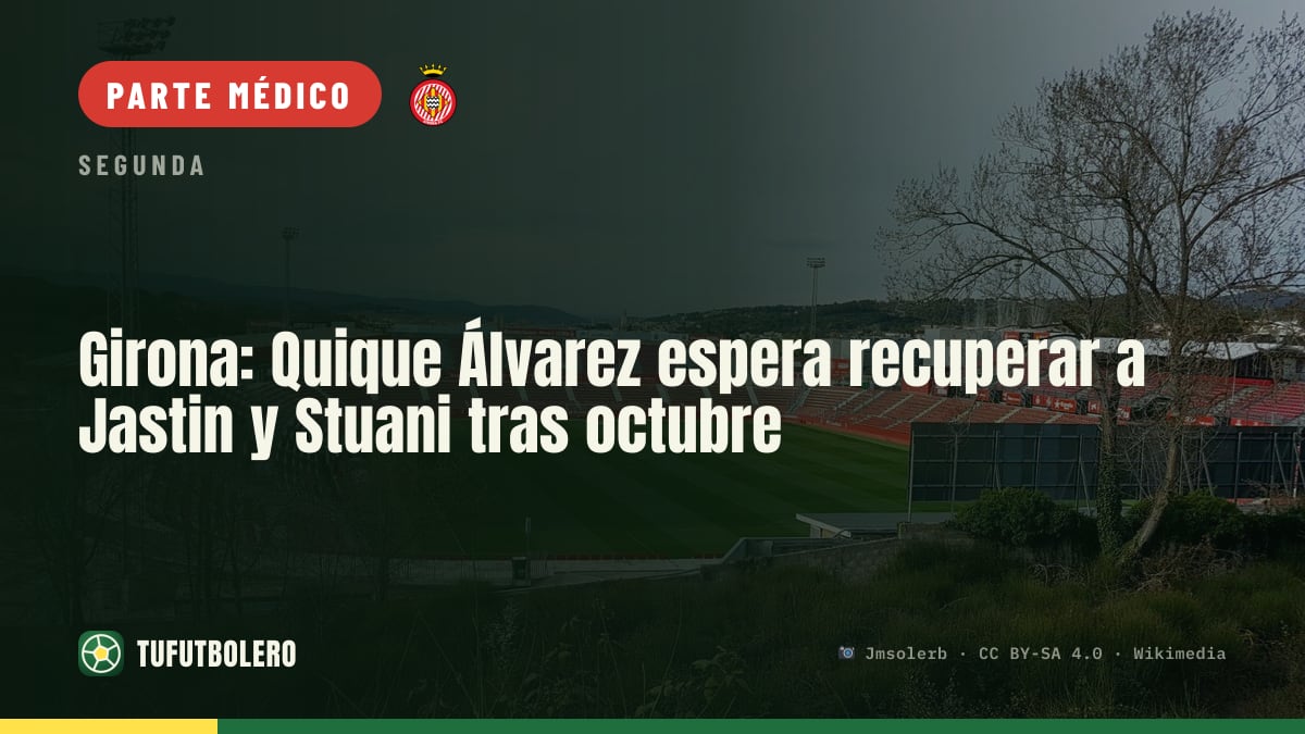 Girona: Quique Álvarez espera recuperar a Jastin y Stuani tras octubre
