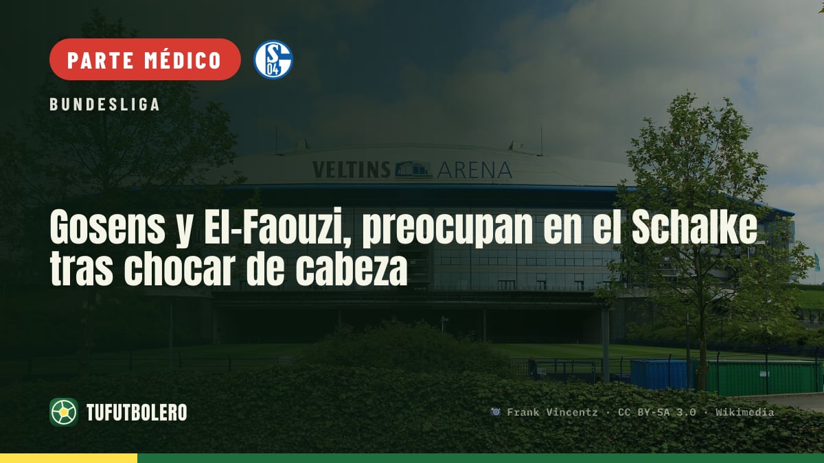 Gosens y El-Faouzi, preocupan en el Schalke tras chocar de cabeza