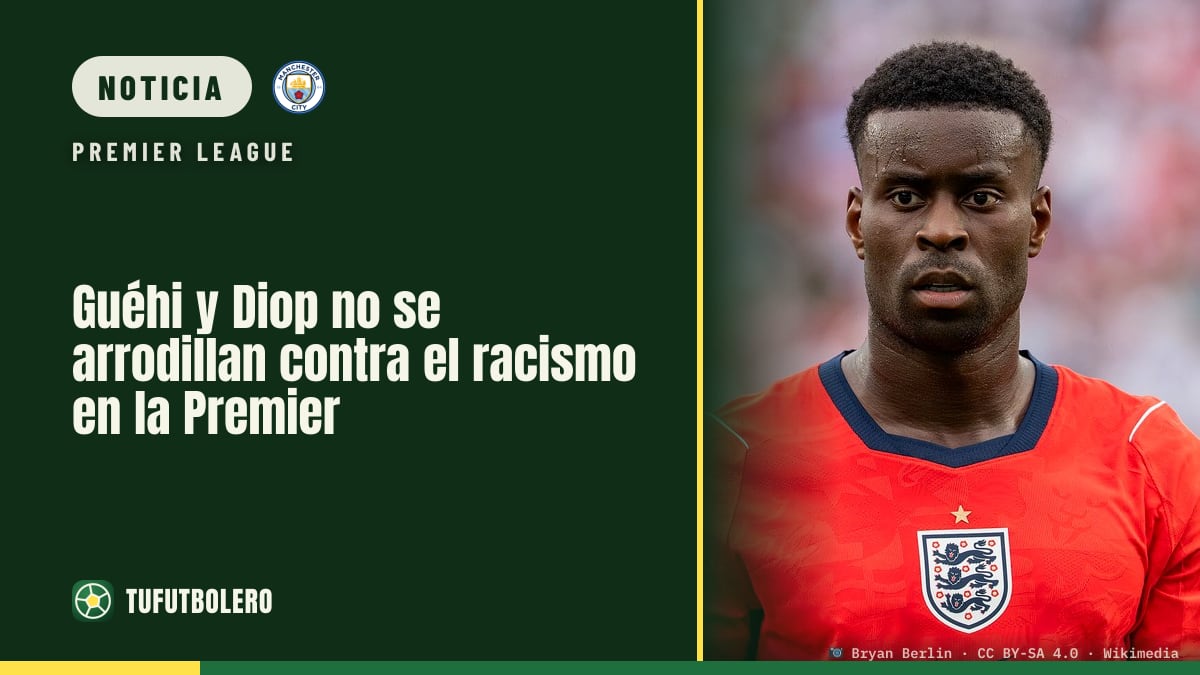Guéhi y Diop no se arrodillan contra el racismo en la Premier