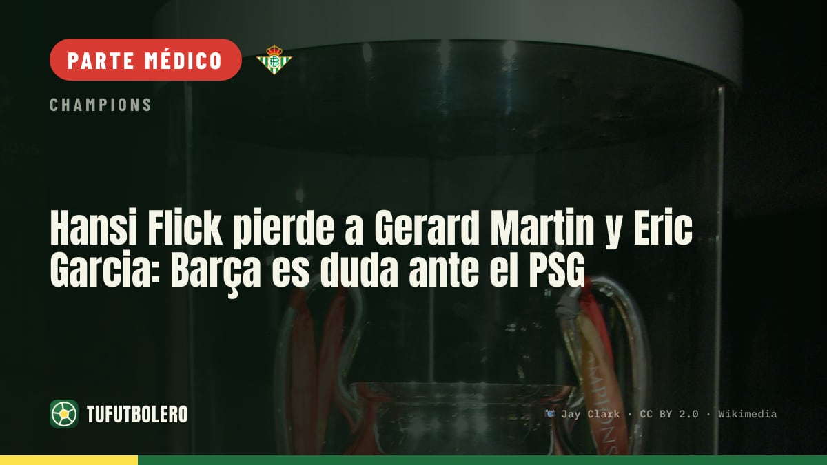 Hansi Flick pierde a Gerard Martin y Eric Garcia: Barça es duda ante el PSG