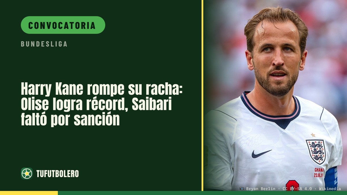 Harry Kane rompe su racha: Olise logra récord, Saibari faltó por sanción