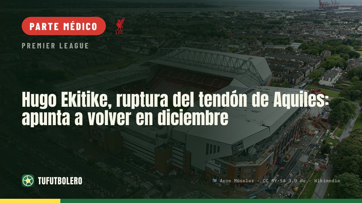 Hugo Ekitike, ruptura del tendón de Aquiles: apunta a volver en diciembre
