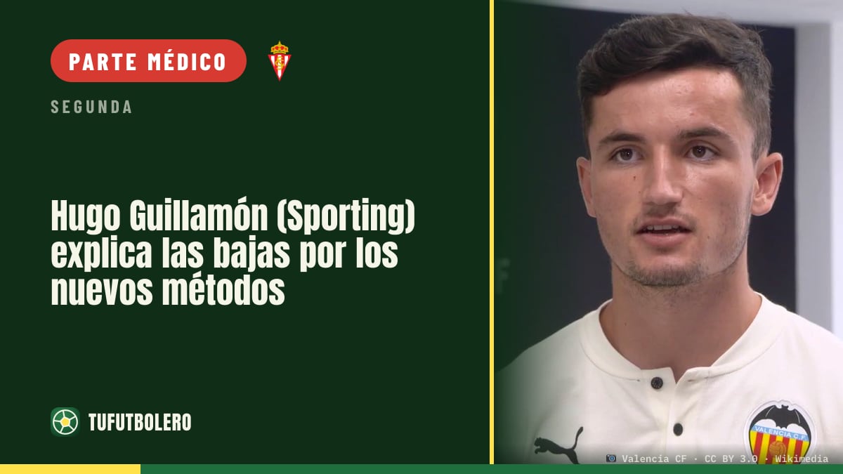 Hugo Guillamón (Sporting) explica las bajas por los nuevos métodos