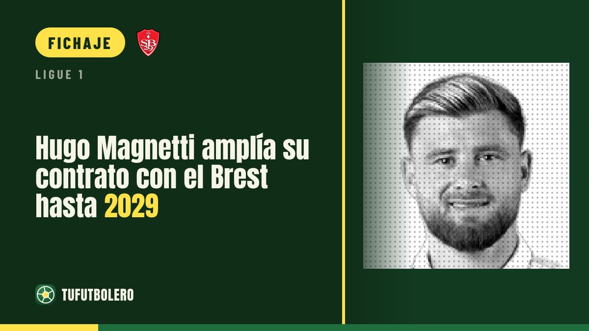 Hugo Magnetti amplía su contrato con el Brest hasta 2029