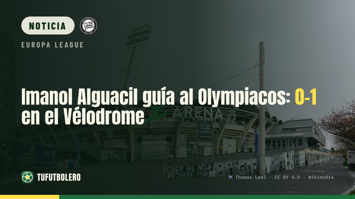 Imanol Alguacil guía al Olympiacos: 0-1 en el Vélodrome