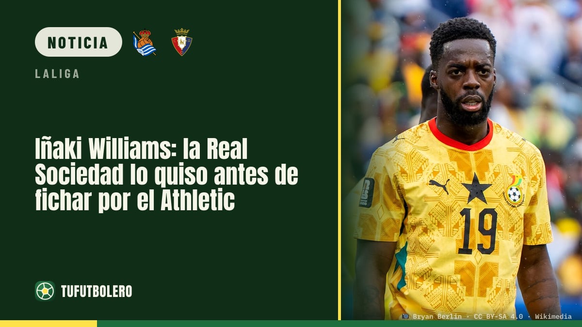 Iñaki Williams: la Real Sociedad lo quiso antes de fichar por el Athletic