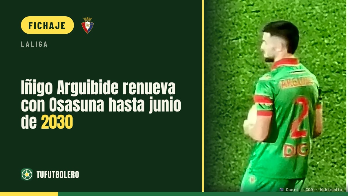 Iñigo Arguibide renueva con Osasuna hasta junio de 2030