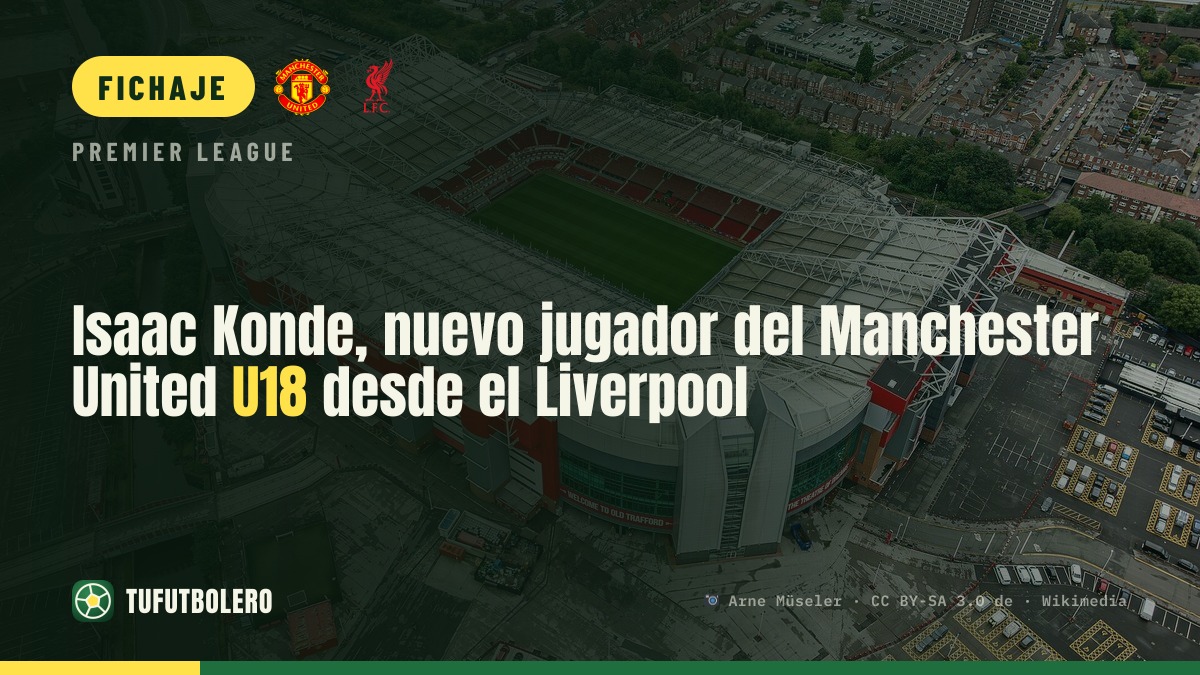 Isaac Konde, nuevo jugador del Manchester United U18 desde el Liverpool