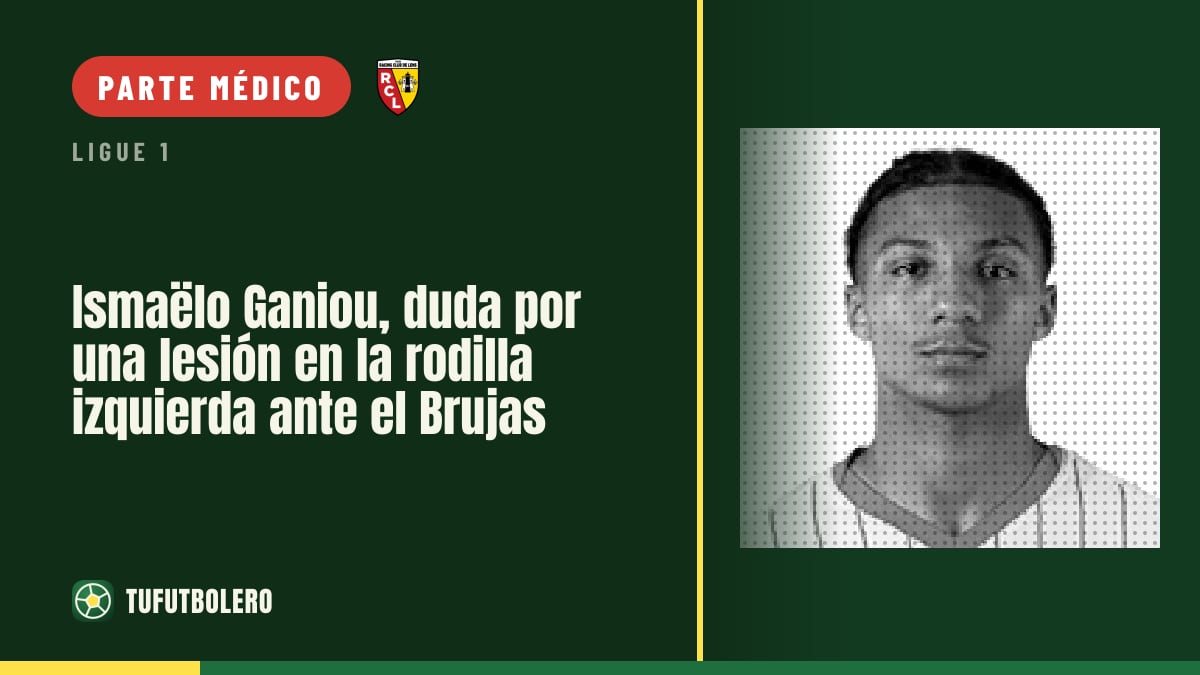 Ismaëlo Ganiou, duda por una lesión en la rodilla izquierda ante el Brujas