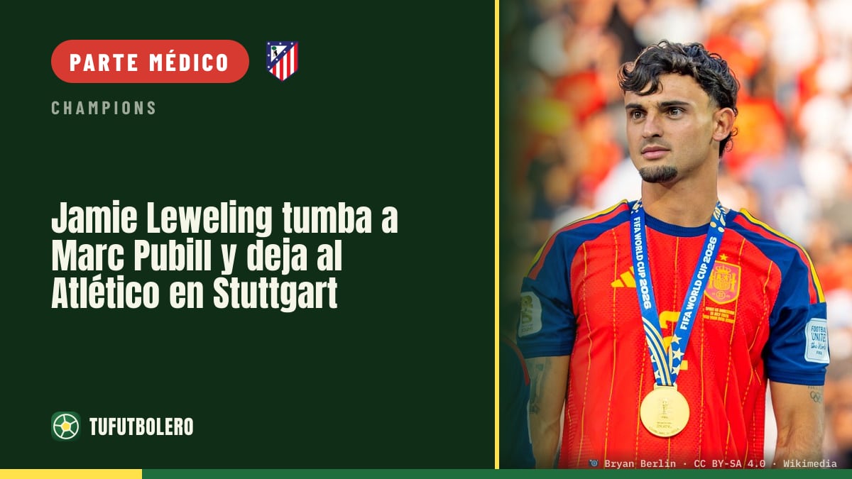 Jamie Leweling tumba a Marc Pubill y deja al Atlético en Stuttgart