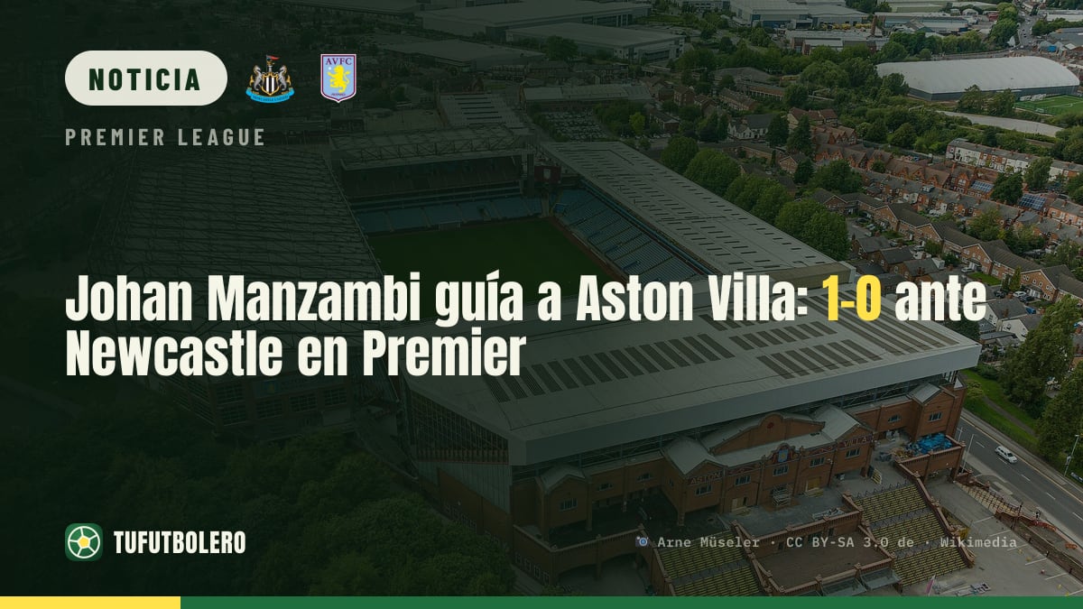 Johan Manzambi guía a Aston Villa: 1-0 ante Newcastle en Premier