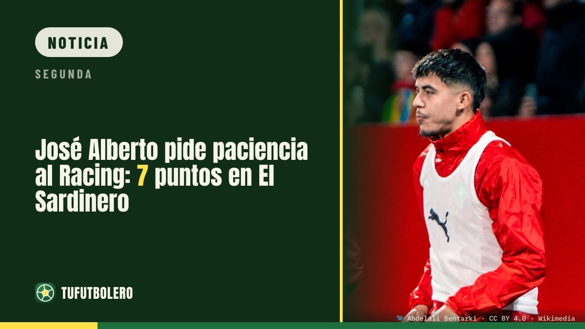 José Alberto pide paciencia al Racing: 7 puntos en El Sardinero