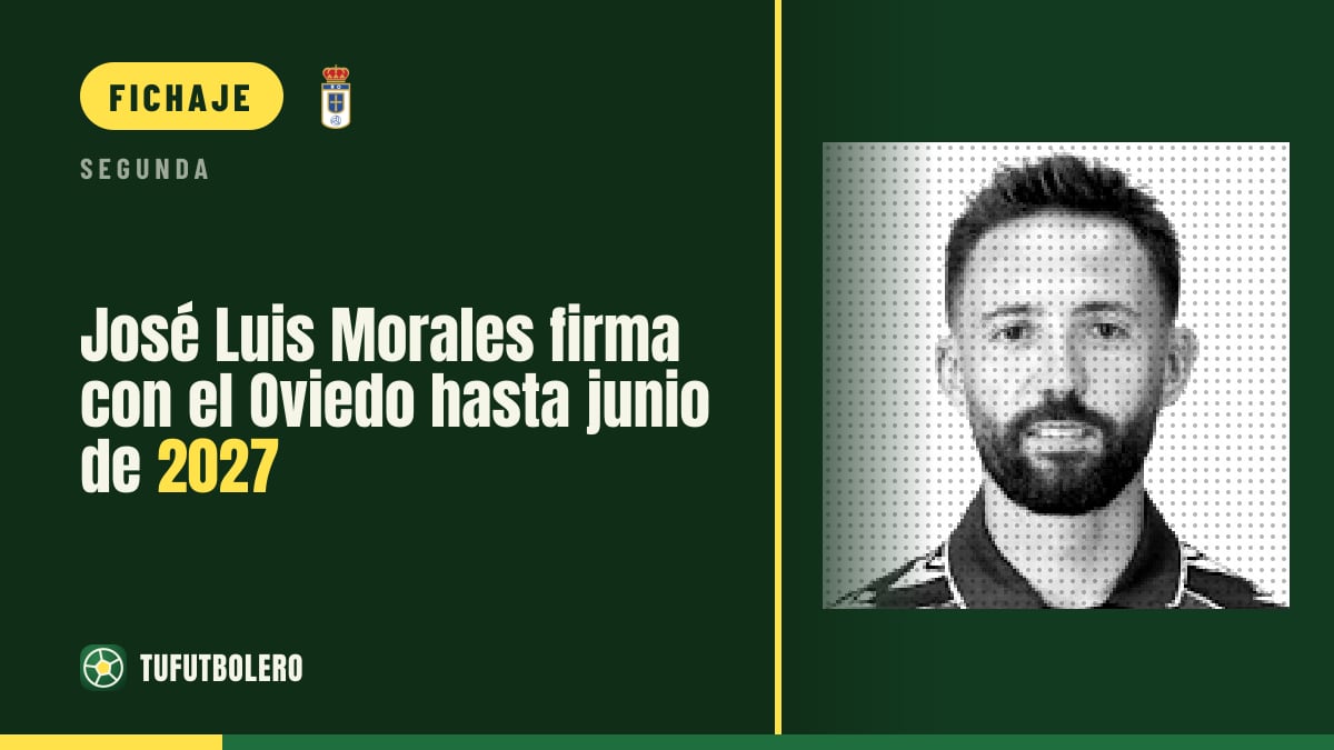 José Luis Morales firma con el Oviedo hasta junio de 2027