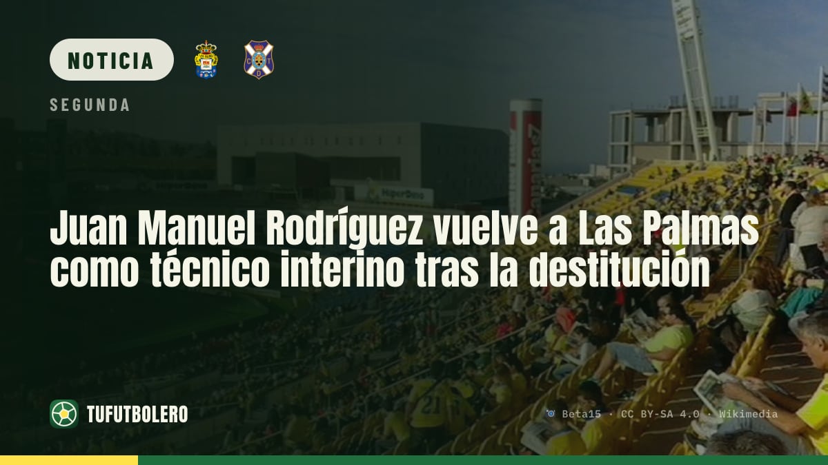 Juan Manuel Rodríguez vuelve a Las Palmas como técnico interino tras la destitución