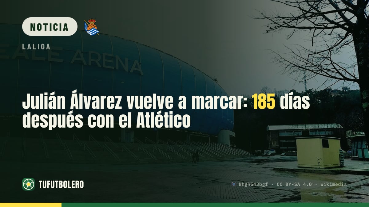 Julián Álvarez vuelve a marcar: 185 días después con el Atlético