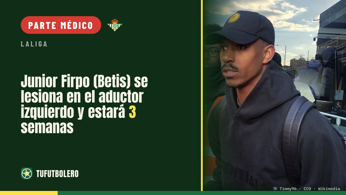 Junior Firpo (Betis) se lesiona en el aductor izquierdo y estará 3 semanas