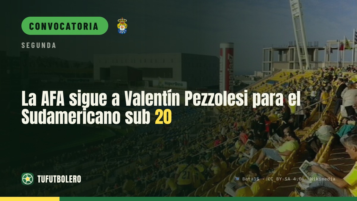 La AFA sigue a Valentín Pezzolesi para el Sudamericano sub 20
