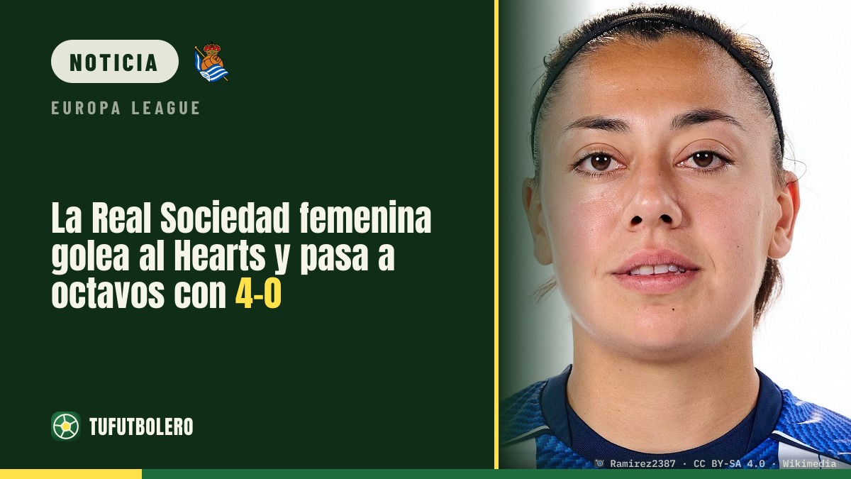 La Real Sociedad femenina golea al Hearts y pasa a octavos con 4-0