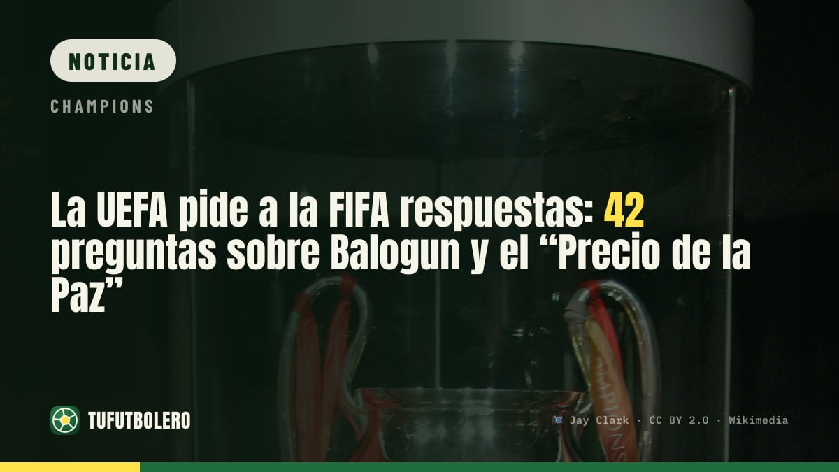 La UEFA pide a la FIFA respuestas: 42 preguntas sobre Balogun y el “Precio de la Paz”