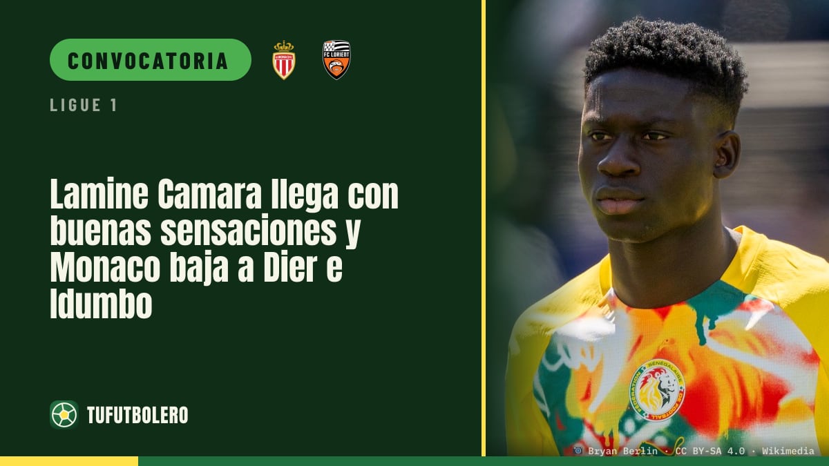 Lamine Camara llega con buenas sensaciones y Monaco baja a Dier e Idumbo