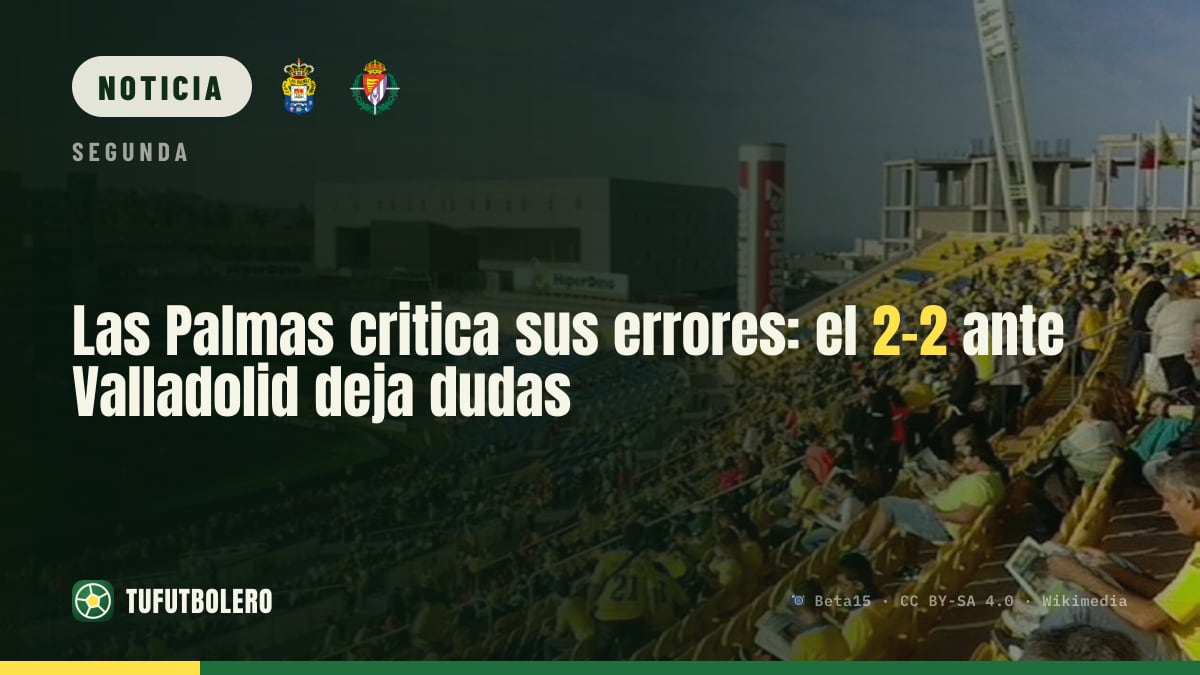 Las Palmas critica sus errores: el 2-2 ante Valladolid deja dudas