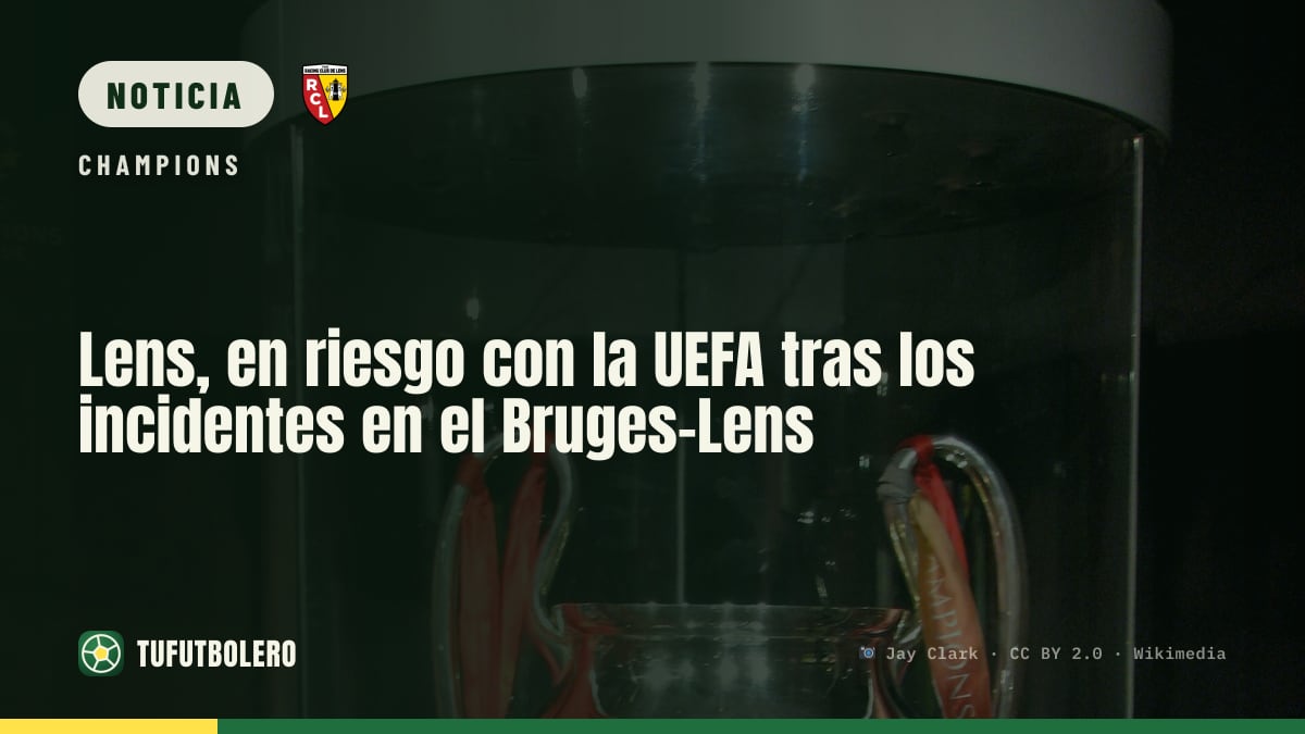 Lens, en riesgo con la UEFA tras los incidentes en el Bruges-Lens