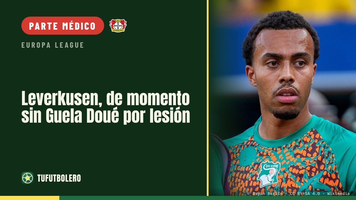 Leverkusen, de momento sin Guela Doué por lesión