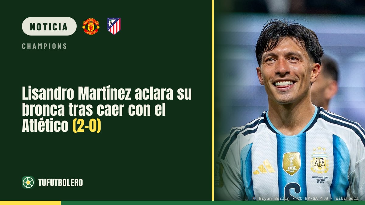 Lisandro Martínez aclara su bronca tras caer con el Atlético (2-0)