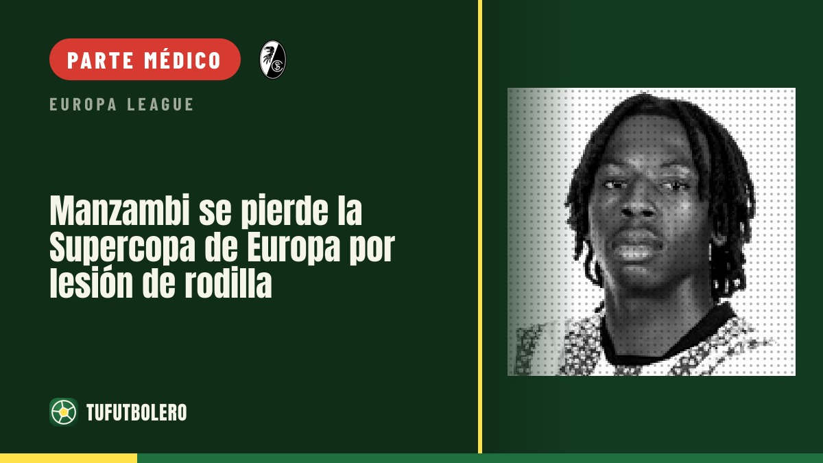Manzambi se pierde la Supercopa de Europa por lesión de rodilla