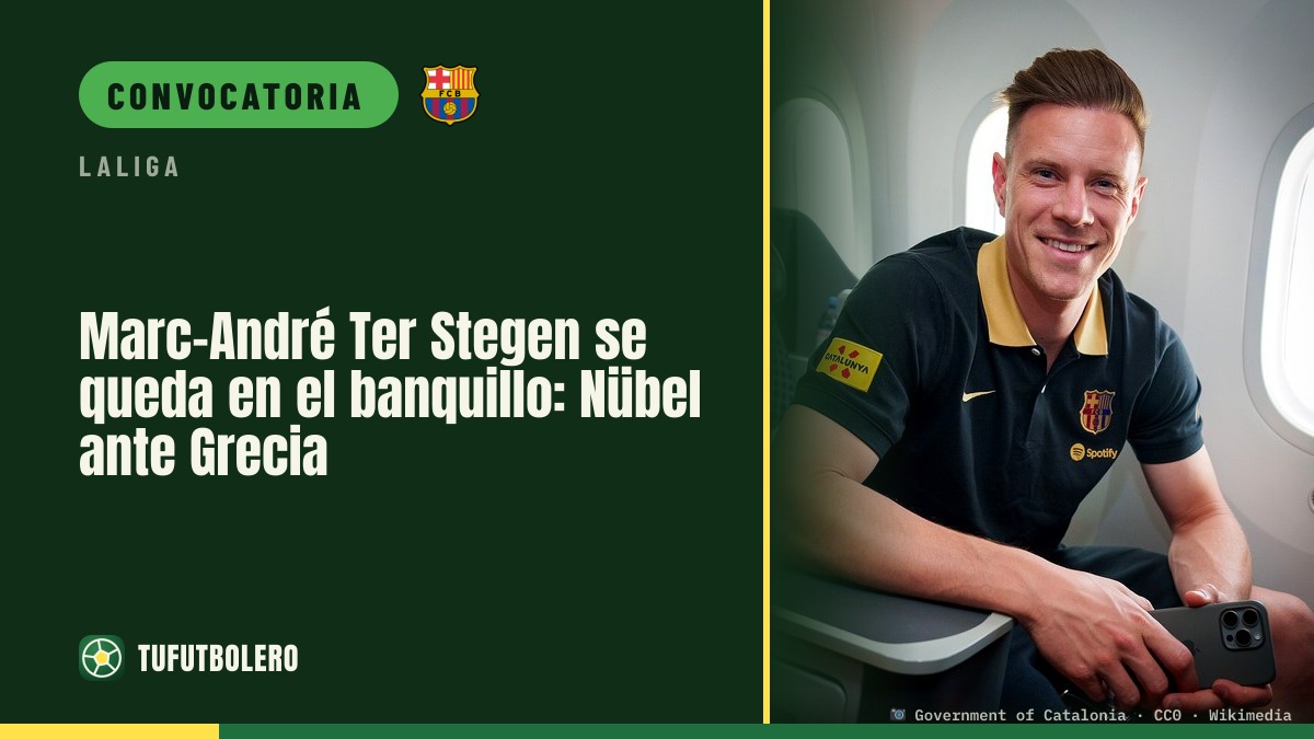 Marc-André Ter Stegen se queda en el banquillo: Nübel ante Grecia