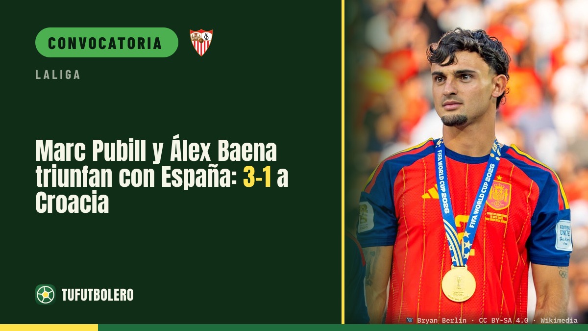 Marc Pubill y Álex Baena triunfan con España: 3-1 a Croacia