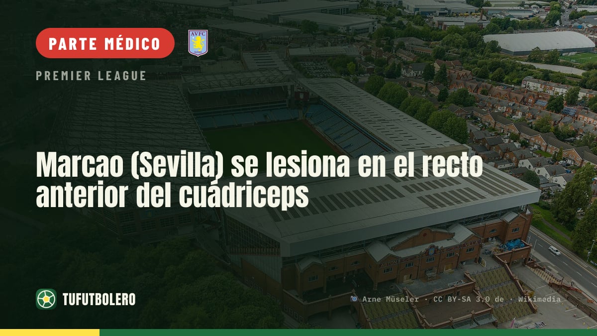Marcao (Sevilla) se lesiona en el recto anterior del cuádriceps