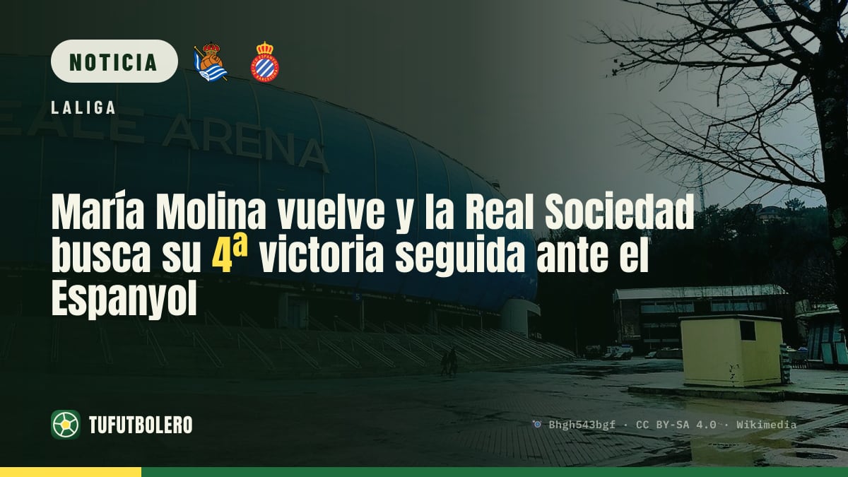 María Molina vuelve y la Real Sociedad busca su 4ª victoria seguida ante el Espanyol