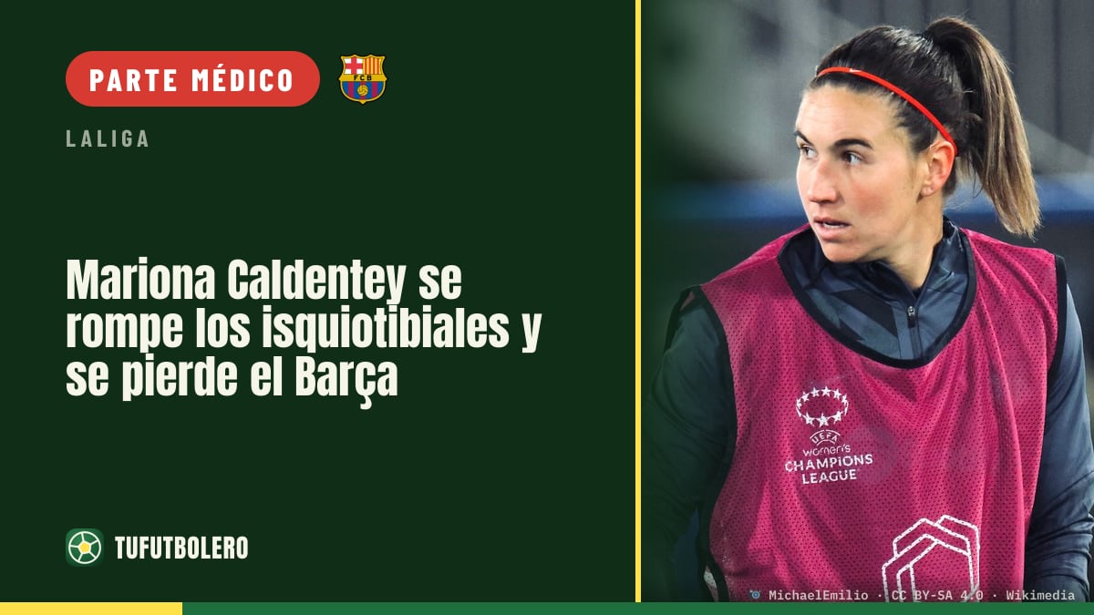 Mariona Caldentey se rompe los isquiotibiales y se pierde el Barça