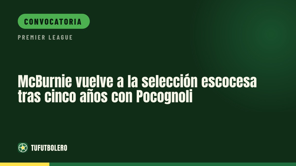McBurnie vuelve a la selección escocesa tras cinco años con Pocognoli