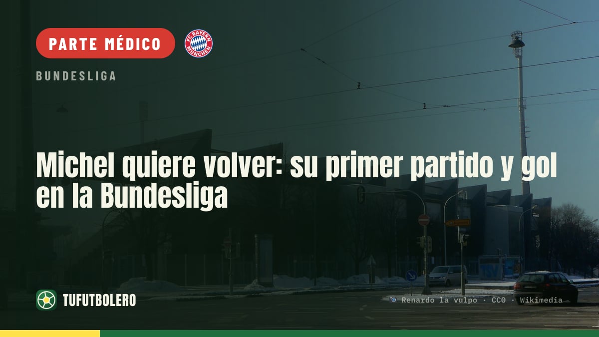 Michel quiere volver: su primer partido y gol en la Bundesliga