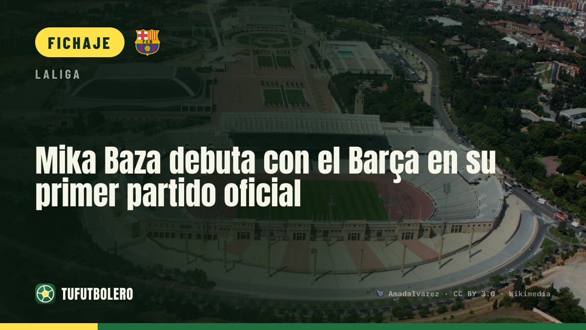 Mika Baza debuta con el Barça en su primer partido oficial