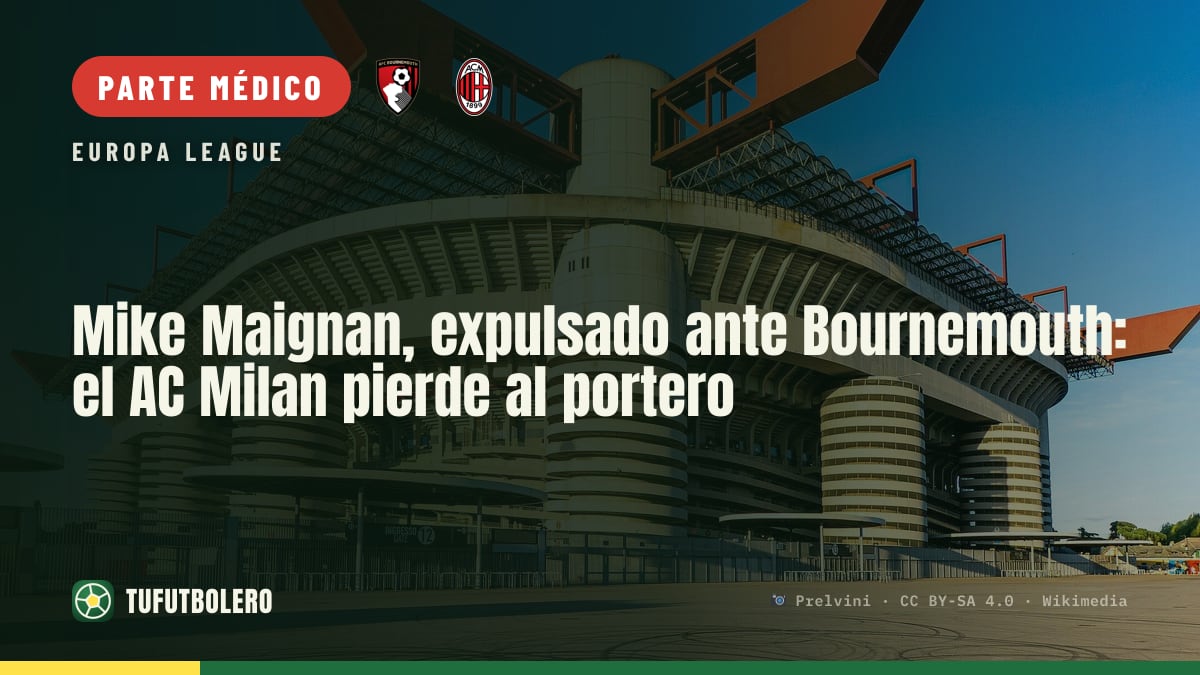 Mike Maignan, expulsado ante Bournemouth: el AC Milan pierde al portero