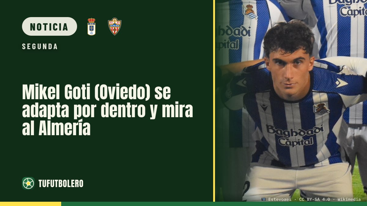 Mikel Goti (Oviedo) se adapta por dentro y mira al Almería